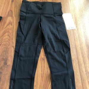 Lululemon fast and free crop 2 legging sz 4 NWT